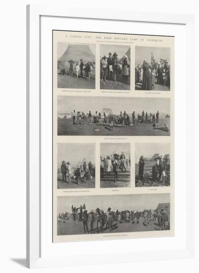 A Canvas City, the Boer Refugee Camp at Volksrust-null-Framed Giclee Print