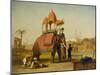 A Caparisoned Elephant - Scene Near Delhi (A Scene in the East Indies), 1832-William Daniell-Mounted Giclee Print