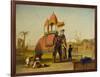 A Caparisoned Elephant - Scene Near Delhi (A Scene in the East Indies), 1832-William Daniell-Framed Giclee Print