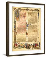 A Capital Letter from Secreta Fidelium Crucis by Marino Sanudo Know as Il Giovane-null-Framed Giclee Print