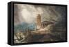 A Cappriccio of a Roman Port During a Storm-Joseph Michael Gandy-Framed Stretched Canvas