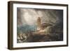 A Cappriccio of a Roman Port During a Storm-Joseph Michael Gandy-Framed Giclee Print