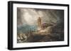 A Cappriccio of a Roman Port During a Storm-Joseph Michael Gandy-Framed Giclee Print