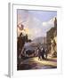 A Capriccio of a Mediterranean Port-Johannes Lingelbach-Framed Giclee Print