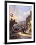 A Capriccio of a Mediterranean Port-Johannes Lingelbach-Framed Giclee Print