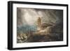 A Capriccio of a Roman Port During a Storm-Joseph Michael Gandy-Framed Giclee Print