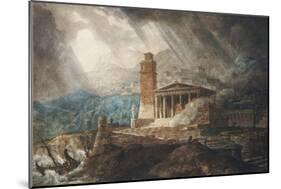 A Capriccio of a Roman Port During a Storm-Joseph Michael Gandy-Mounted Giclee Print