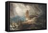 A Capriccio of a Roman Port During a Storm-Joseph Michael Gandy-Framed Stretched Canvas