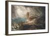 A Capriccio of a Roman Port During a Storm-Joseph Michael Gandy-Framed Giclee Print