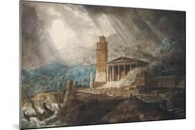 A Capriccio of a Roman Port During a Storm-Joseph Michael Gandy-Mounted Giclee Print