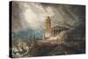 A Capriccio of a Roman Port During a Storm-Joseph Michael Gandy-Stretched Canvas