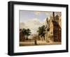 A Capriccio of a Town Square-Jan Van Der Heyden-Framed Giclee Print