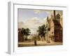 A Capriccio of a Town Square-Jan Van Der Heyden-Framed Giclee Print