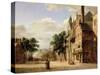 A Capriccio of a Town Square-Jan Van Der Heyden-Stretched Canvas