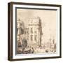 A Capriccio of a Venetian Palace Overlooking a Piazza with an Obelisk-Canaletto-Framed Giclee Print