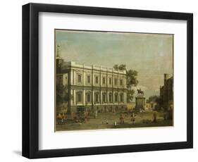 A Capriccio of Buildings in Whitehall, C.1754-Canaletto-Framed Giclee Print