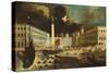 A Capriccio of San Marco from the Bacino on Ascension Day-Monsu Desiderio-Stretched Canvas