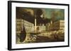 A Capriccio of San Marco from the Bacino on Ascension Day-Monsu Desiderio-Framed Giclee Print