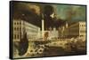 A Capriccio of San Marco from the Bacino on Ascension Day-Monsu Desiderio-Framed Stretched Canvas