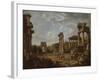 A Capriccio of the Roman Forum, 1741-Giovanni Paolo Pannini or Panini-Framed Giclee Print