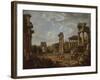 A Capriccio of the Roman Forum, 1741-Giovanni Paolo Pannini or Panini-Framed Giclee Print