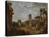 A Capriccio of the Roman Forum, 1741-Giovanni Paolo Pannini or Panini-Stretched Canvas