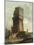 A Capriccio of the Tower of Benevento-Hubert Robert-Mounted Giclee Print