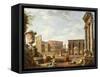 A Capriccio View of Rome, 1743-Giovanni Paolo Pannini-Framed Stretched Canvas