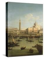A Capriccio View of the Piazzetta with the Church of Il Redentore-Canaletto-Stretched Canvas