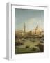 A Capriccio View of the Piazzetta with the Church of Il Redentore-Canaletto-Framed Giclee Print