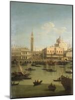 A Capriccio View of the Piazzetta with the Church of Il Redentore-Canaletto-Mounted Giclee Print