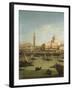 A Capriccio View of the Piazzetta with the Church of Il Redentore-Canaletto-Framed Giclee Print
