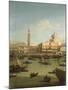 A Capriccio View of the Piazzetta with the Church of Il Redentore-Canaletto-Mounted Giclee Print