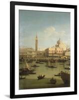 A Capriccio View of the Piazzetta with the Church of Il Redentore-Canaletto-Framed Giclee Print