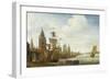 A Capriccio View of the Port of Antwerp-Jan Karel Donatus Van Beecq-Framed Giclee Print