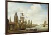 A Capriccio View of the Port of Antwerp-Jan Karel Donatus Van Beecq-Framed Giclee Print