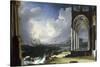 A Capriccio View with Classical Ruins by the Sea-Leonardo Coccorante-Stretched Canvas