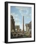 A Capriccio with Roman Ruins and a Scene from the Life of Belisarius-Giovanni Paolo Panini-Framed Giclee Print