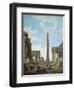 A Capriccio with Roman Ruins and a Scene from the Life of Belisarius-Giovanni Paolo Panini-Framed Giclee Print