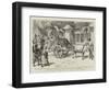 A Captive King, a Scene on an Indian Public Highway-null-Framed Giclee Print