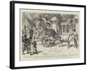 A Captive King, a Scene on an Indian Public Highway-null-Framed Giclee Print