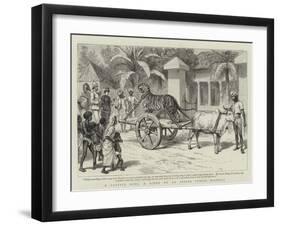 A Captive King, a Scene on an Indian Public Highway-null-Framed Giclee Print