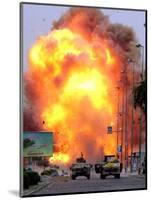 A Car Bomb Explodes-null-Mounted Photographic Print