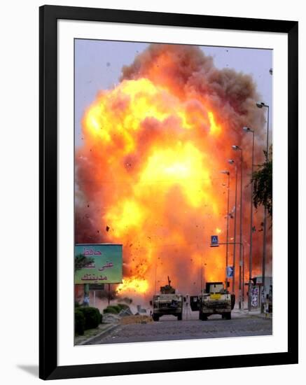 A Car Bomb Explodes-null-Framed Photographic Print