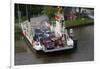 A Car Ferry on the Kiel Canal, Germany-Dennis Brack-Framed Photographic Print