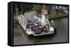 A Car Ferry on the Kiel Canal, Germany-Dennis Brack-Framed Stretched Canvas