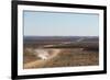 A Car Leaves a Cloud of Dust as it Apporachs Along the Long Dusty Road from the Fish River Canyon-Alex Treadway-Framed Photographic Print