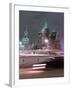 A Car Rides by the Moscow Kremlin-null-Framed Premium Photographic Print