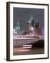 A Car Rides by the Moscow Kremlin-null-Framed Premium Photographic Print