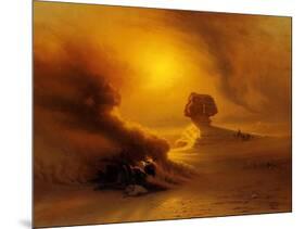 A Caravan Caught in the Sinum Wind, 1849-Johann Jakob Frey-Mounted Giclee Print